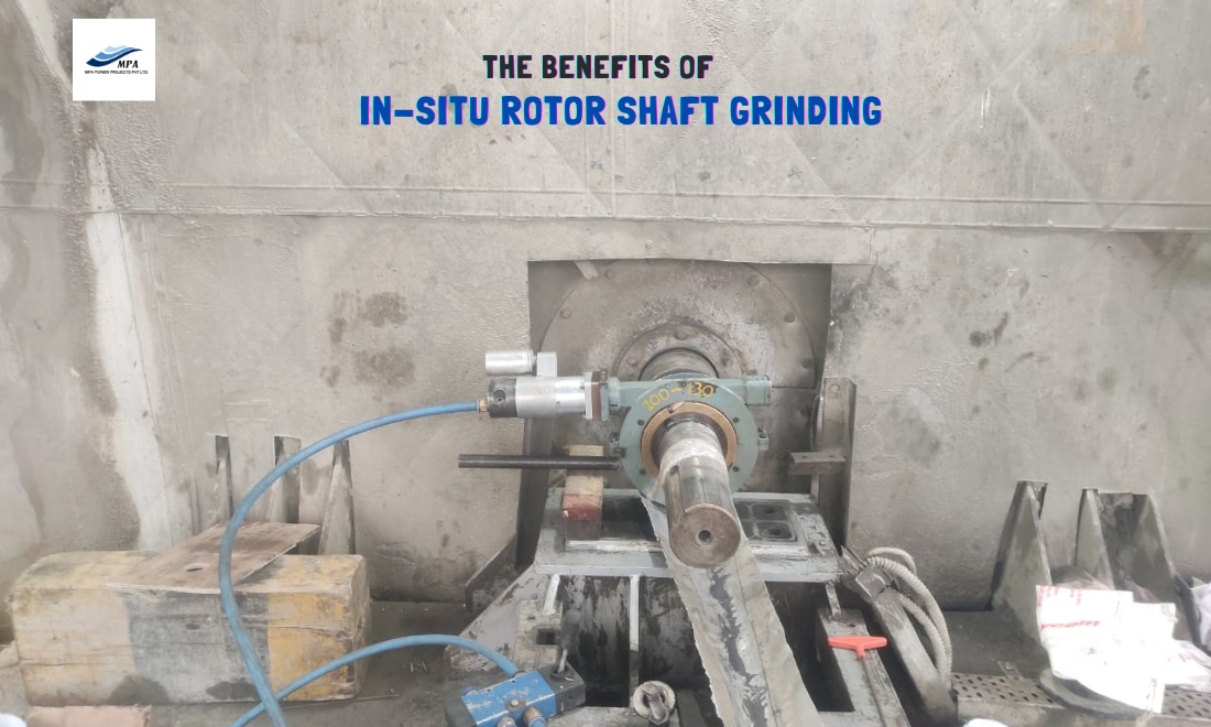 in-situ rotor shaft grinding