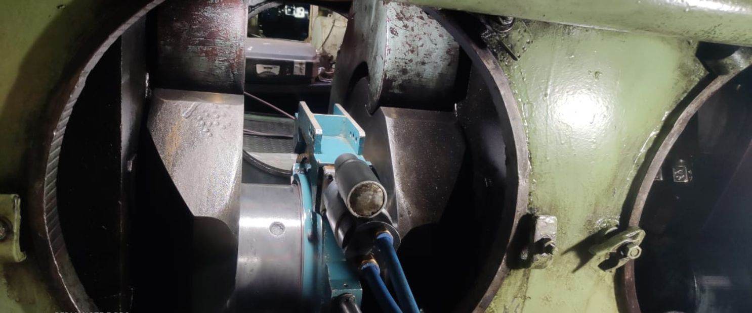 in situ grinding of crankshaft