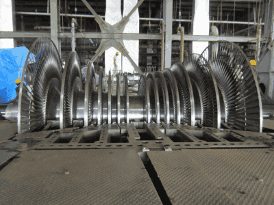 turbine rotor shaft grinding