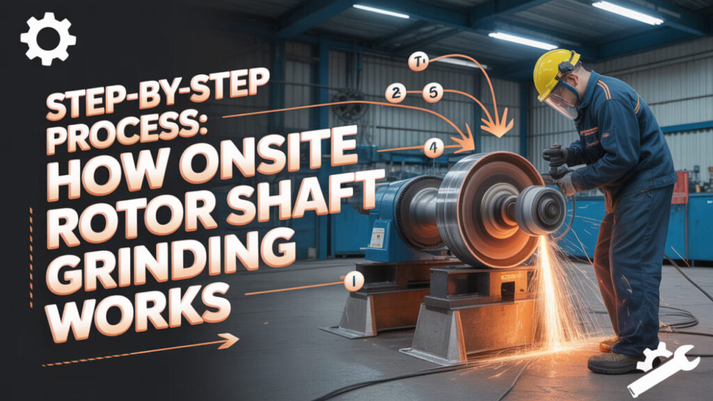 Step-By-Step Process: How Onsite Rotor Shaft Grinding Works