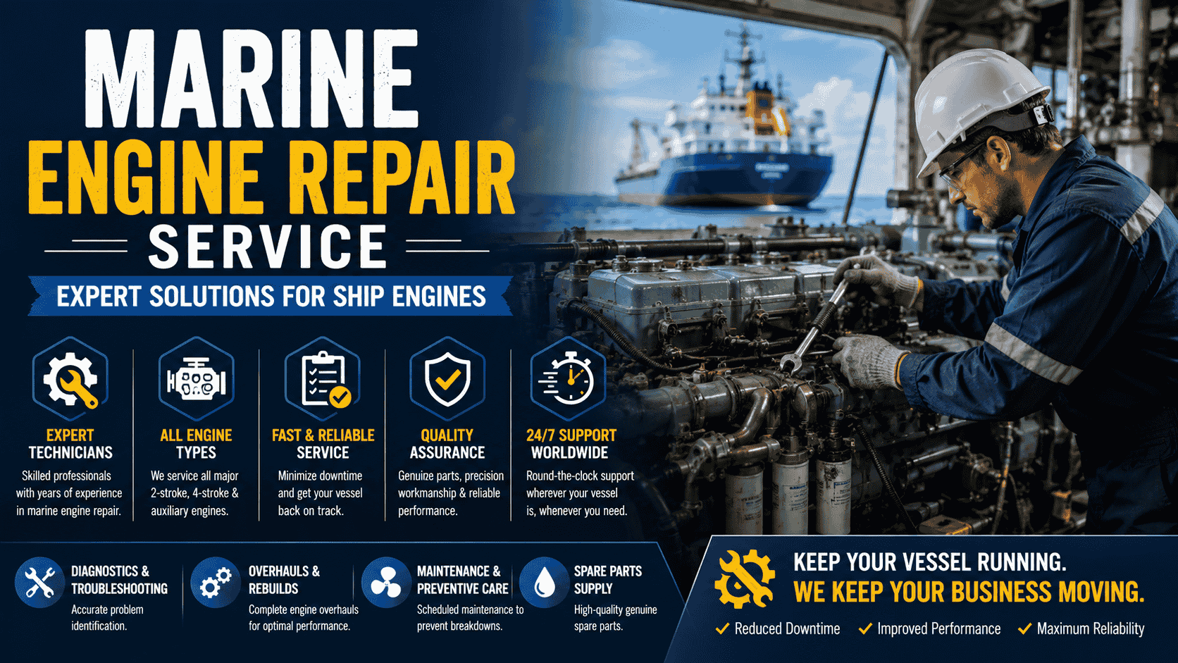 Marine Engine Repair Service Expert Solutions for Ship Engines