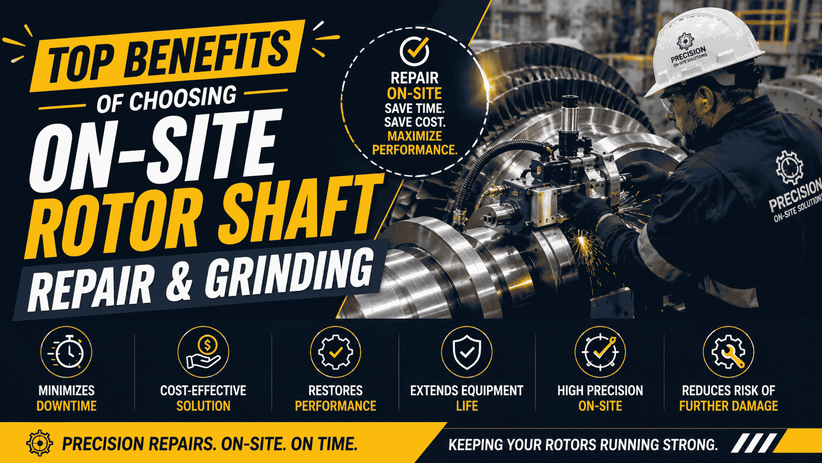 Top Benefits of Choosing On-site Rotor Shaft Repair & Grinding