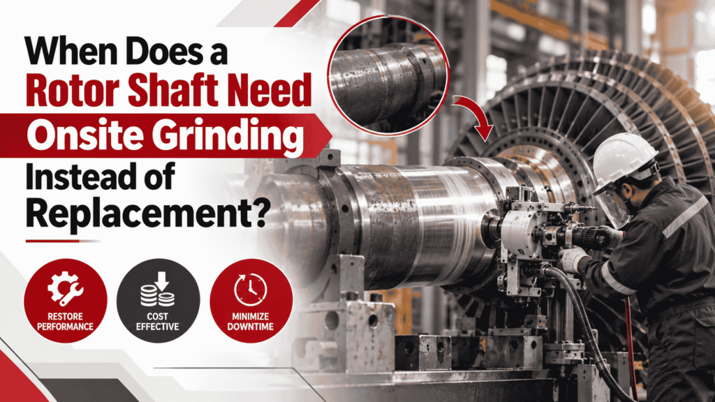 When Does a Rotor Shaft Need Onsite Grinding Instead of Replacement?